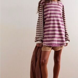 Free People Sawyer Striped Tee